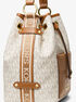 michael kors maeve medium signature logo bucket bag