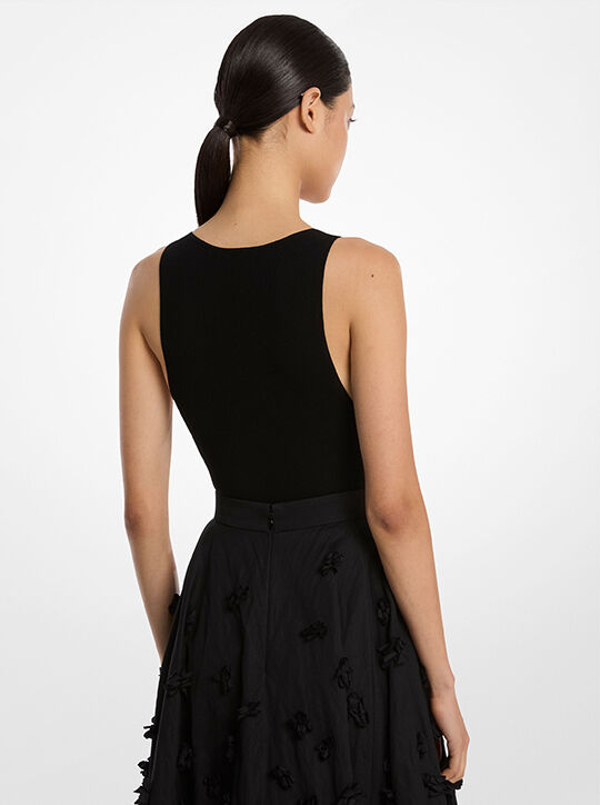 michael kors stretch viscose bodysuit