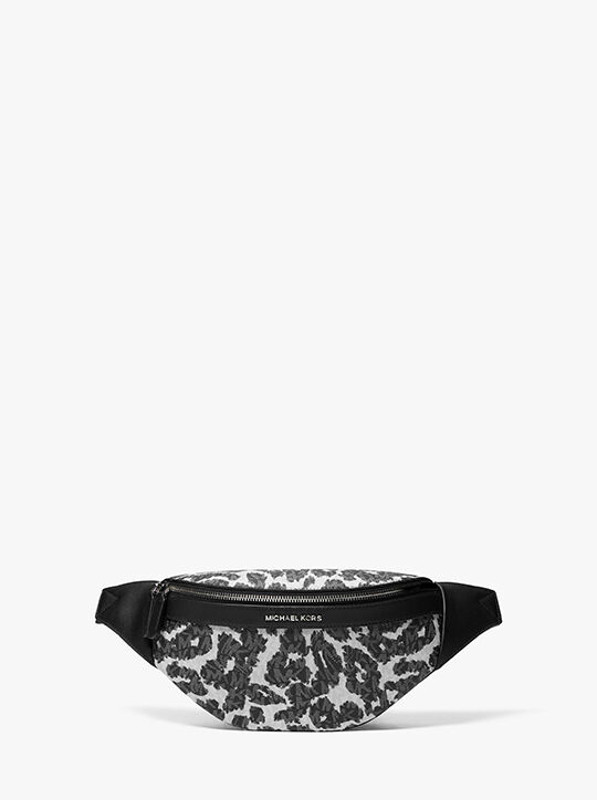 Hudson Leopard Logo Sling Pack michael kors hudson leopard logo sling pack