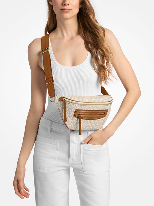 Jet Set Travel Medium Signature Logo Sling Pack michael kors jet set travel medium signature logo sling pack