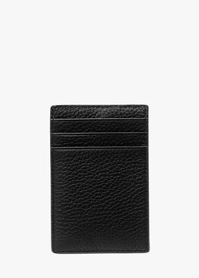 michael kors hudson pebbled leather card case