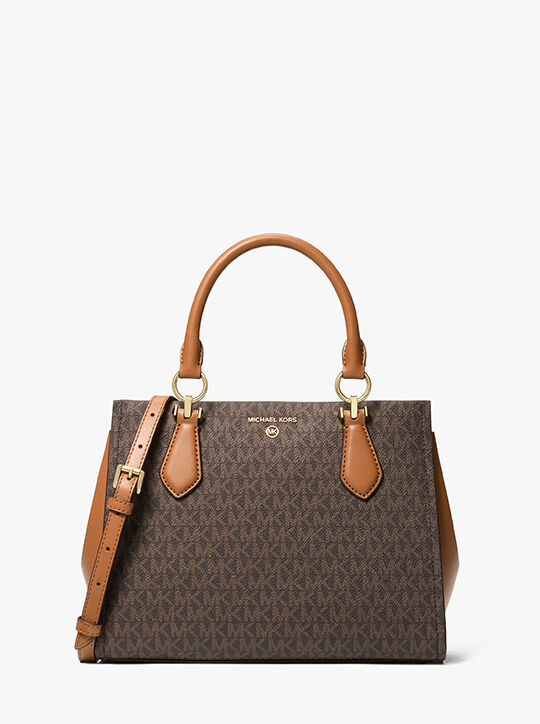 michael kors marilyn medium logo satchel