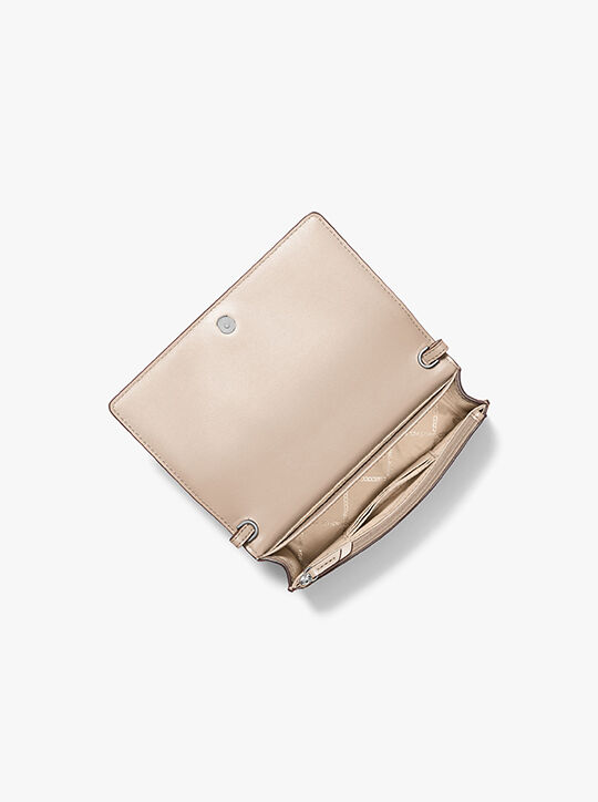 michael kors حقيبة جيت سيت متوسطة الحجم من الجلد المحبب