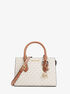 michael kors sheila small signature logo satchel