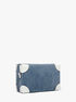Jeanie Small Embellished Denim Crossbody Bag michael kors jeanie small embellished denim crossbody bag