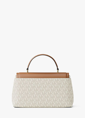 michael kors حقيبة تريبيكا متوسطة الحجم بشعار الماركة