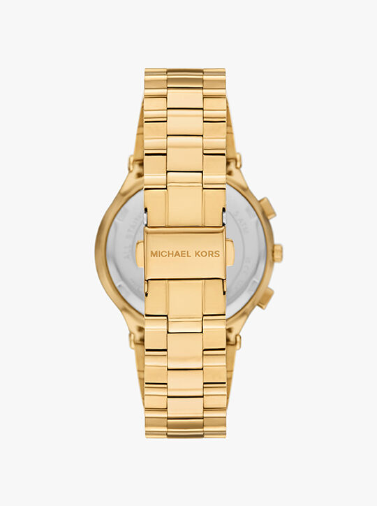 Billie Gold-Tone Stainless Steel Watch michael kors billie gold tone stainless steel watch