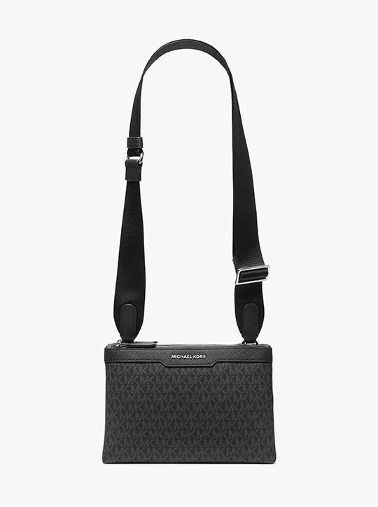 michael kors hudson signature logo crossbody bag