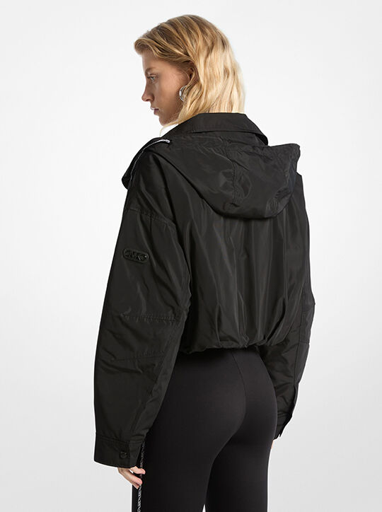michael kors cropped hooded jacket