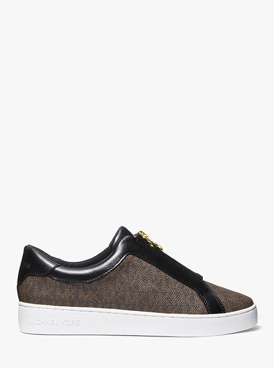 Keaton Signature Logo Zip-Up Sneaker michael kors keaton signature logo zip up sneaker