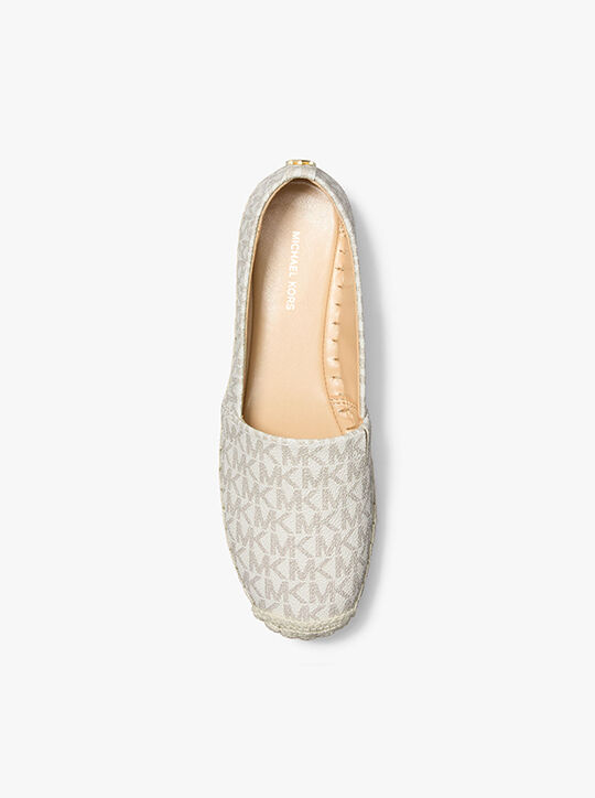 michael kors lynn signature logo platform espadrille