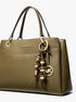 michael kors embellished floral bag charm