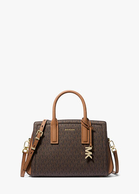 michael kors laila small signature logo satchel