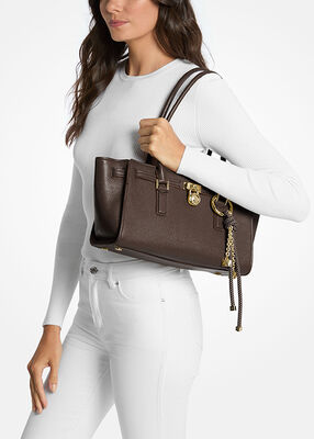 michael kors hamilton moderne small leather satchel