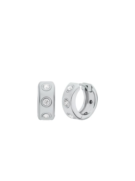 Pavé Logo Huggie Earrings michael kors pav logo huggie earrings