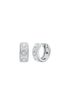 Pavé Logo Huggie Earrings michael kors pav logo huggie earrings