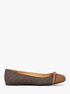 michael kors mandy signature logo moccasin
