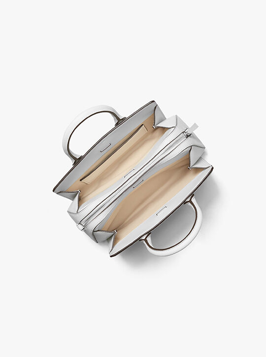 Laila Small Signature Logo Satchel michael kors laila small signature logo satchel