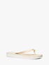 michael kors posie signature logo flip flop