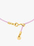 michael kors pav  gold tone logo corded bracelet