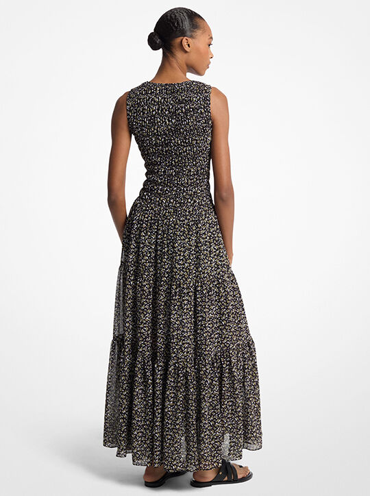 فستان ماكسي جورجيت بطبعة زهور michael kors فستان ماكسي جورجيت بطبعة زهور