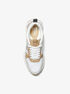 Theo Leather and Two-Tone Logo Trainer michael kors theo leather and two tone logo trainer