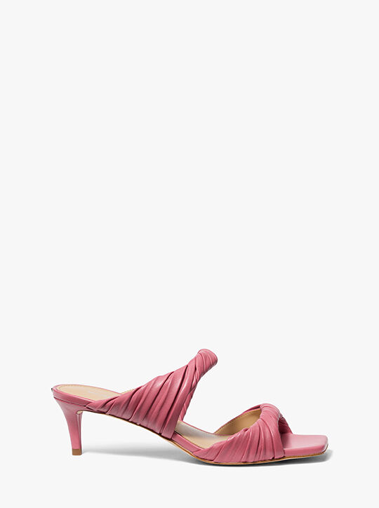 michael kors kiana leather mule sandal