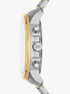 Oversized Prescott Two-Tone Watch michael kors oversized prescott two tone watch