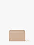 michael kors jet set small pebbled leather zip around card case