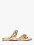 michael kors kiana metallic snake embossed leather sandal