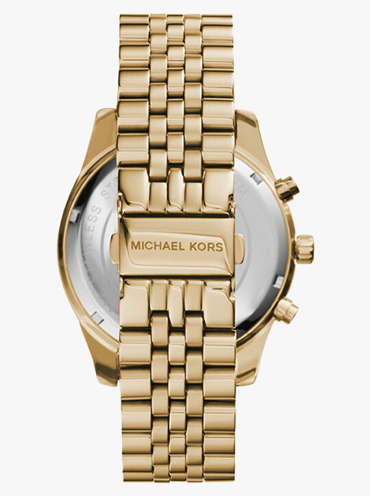 michael kors ساعة مايكل كورس للرجال ذهبية اللون ليكسينغتون