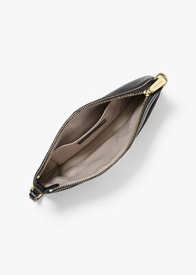 michael kors jet set medium pebbled leather wristlet