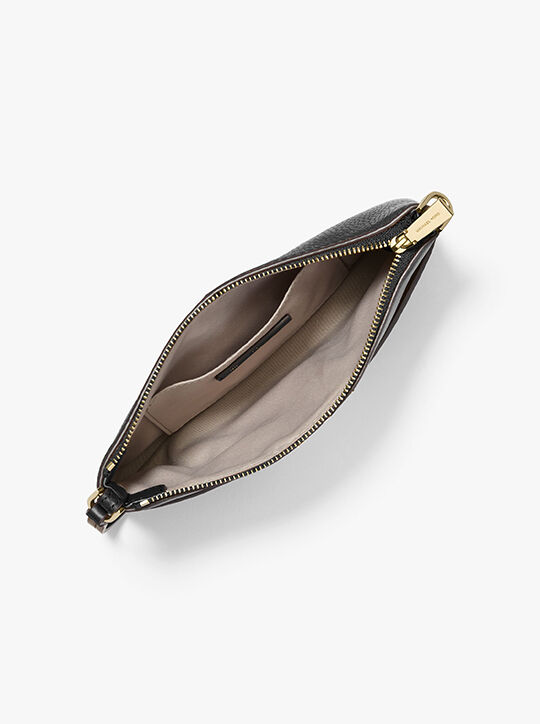 michael kors jet set medium pebbled leather wristlet