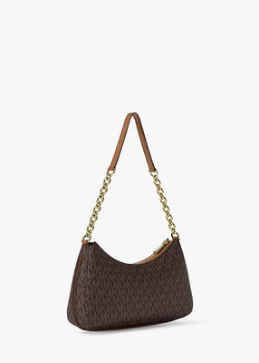 michael kors nolita medium signature logo chain pochette