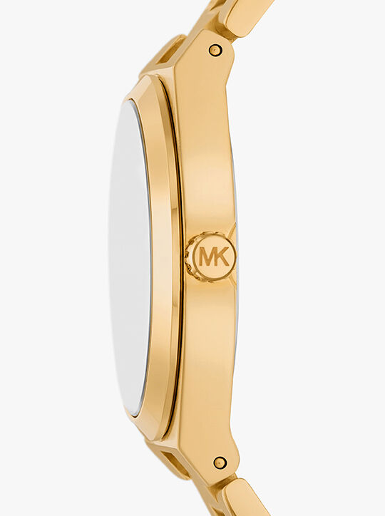michael kors lennox gold tone watch