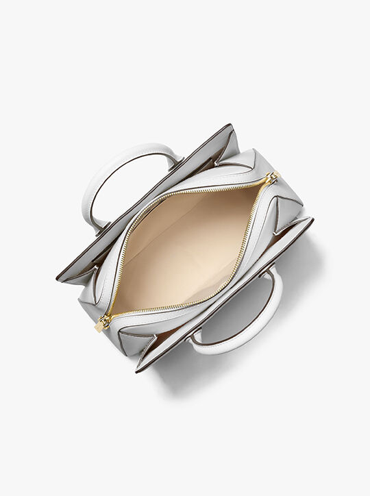 Laila Medium Leather Satchel michael kors laila medium leather satchel