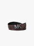 Reversible Logo Embossed Leather Buckle Belt michael kors reversible logo embossed leather buckle belt