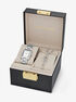 Petite Emery Silver-Tone Watch and Jewelry Gift Set michael kors petite emery silver tone watch and jewelry gift set