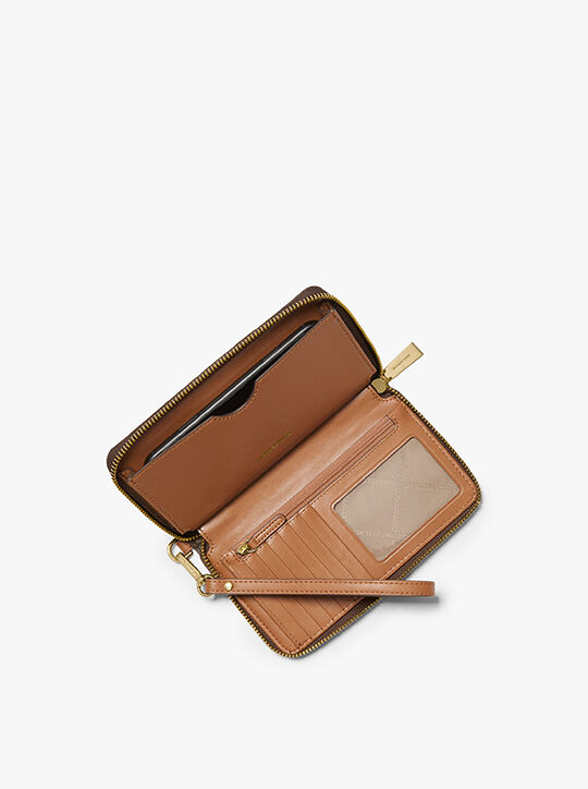 محفظة كبيرة للهاتف الذكي بشعار الماركة michael kors محفظة كبيرة للهاتف الذكي بشعار الماركة