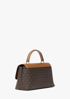 michael kors tribeca extra small signature logo satchel