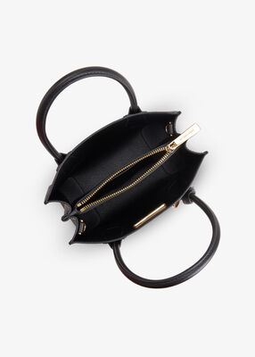 michael kors حقيبة كروس ميرسر من الجلد المحبب متوسطة الحجم