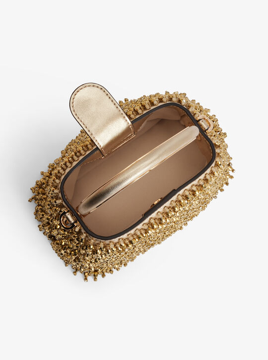 Limited-Edition Rosie Extra-Small Embellished Metallic Bucket Bag michael kors limited edition rosie extra small embellished metallic bucket bag