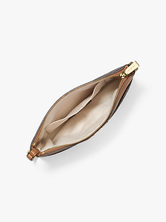 Jet Set Medium Signature Logo Wristlet michael kors jet set medium signature logo wristlet