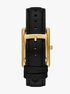 Essex Gold-Tone and Crocodile Embossed Leather Watch michael kors essex gold tone and crocodile embossed leather watch