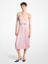 michael kors crushed satin charmeuse slip dress