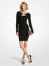 Ribbed Stretch Knit Cutout Dress michael kors ribbed stretch knit cutout dress