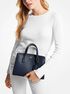 michael kors chantal small pebbled leather messenger bag