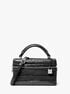 Jana Extra-Small Crocodile Embossed Leather Crossbody Bag michael kors jana extra small crocodile embossed leather crossbody bag