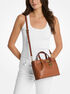 Carson Small Pebbled Leather Satchel michael kors carson small pebbled leather satchel