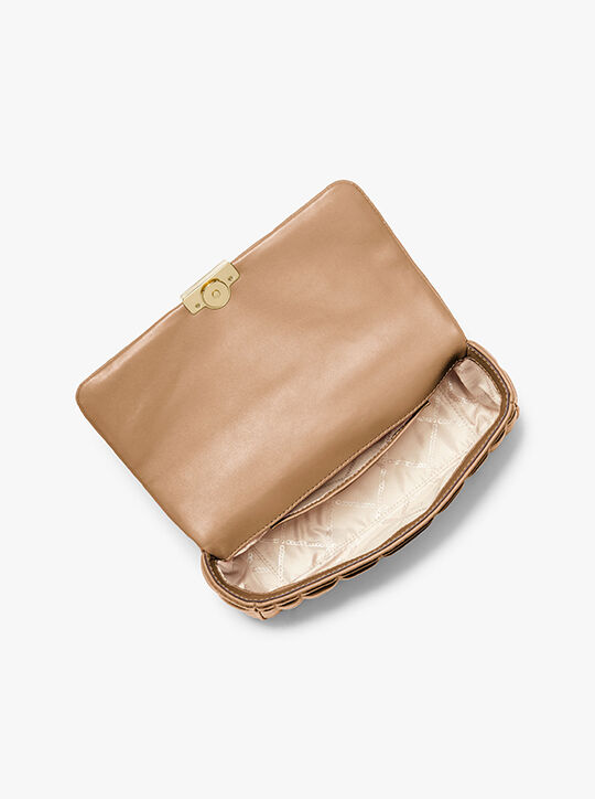 michael kors tribeca large quilted leather shoulder bag